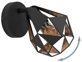 Eglo 43715 - Nástenné bodové svietidlo CARLTON 1xE27/40W/230V