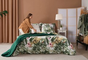 SATÉNOVÉ OBLIEČKY SPRING43 160X200 CM, 2 KS 70X80 CM LISTY