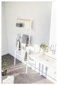 Biely vešiak s poličkou YAMAZAKI Tower Ladder