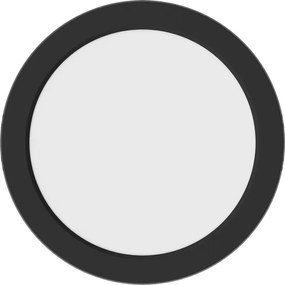 Mexen LDSR, LED stropné svietidlo, priemer 22 cm, 18W, neutrálna - 4000K, 1440 lm, čierna - L212-022-1840-70