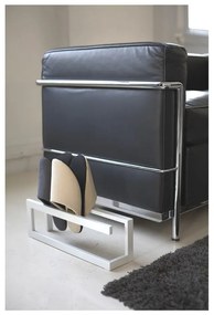 Biely kovový stojan na prezuvky Line – YAMAZAKI