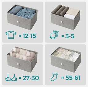 Komoda so zásuvkovými boxmi HESTO 45x91,7 cm, biela/sivá