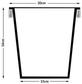 InternetovaZahrada Kvetináč 95 x 27 x 60cm krémový - 4 nádoby