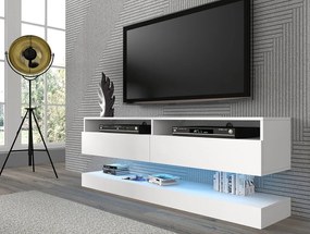 TV stolík/skrinka Dual 160 (biela). Akcia -19%. Vlastná spoľahlivá doprava až k Vám domov. 1124832