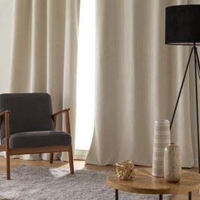 Béžový zamatový záves 140x260 cm Olympe – douceur d'intérieur