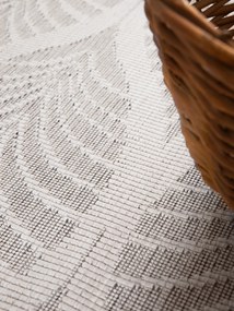 NORTHRUGS, Kusový koberec Duet Liora 106246 White/Gray kruh - na von aj na doma, 160x160 (priemer) kruh, šedá, chodba / predsieň