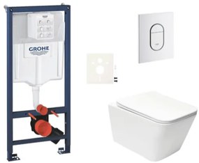 Závesný wc set do ľahkých stien / predstenová montáž SAT Infinitio SIKOGRSIN12ASH0, 1 ks