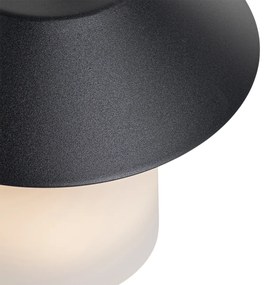 Sada 2 stolových lamp hríb čierny vrátane nabíjateľného LED - Ivan