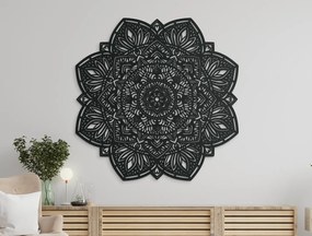 drevko Drevená mandala Kvet života Rozmer obrazu: 120 x 120 cm, Farba dekorácie: Čierna