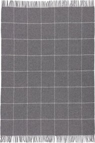 Pléd Zelandia 140x200cm kostkovaná šedá