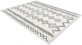Koberec TWIN 23000 Boho, romby antracit / krém