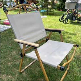 MI Kempingová stolička DREVO 78