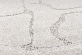 Koberec Agnella Morphic Organica svetlosivý kruh