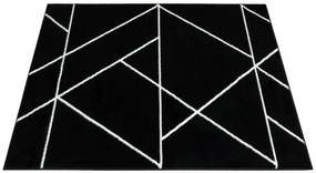 Koberec LIMA C877B čierny / biely
