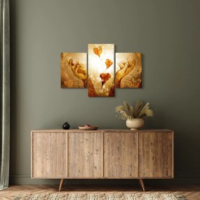Obraz - Maľba rúk plných lásky (90x60 cm)