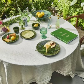 Set 2ks zelený keramický dezertný tanier The Emeralds - Ø 22*2,8cm
