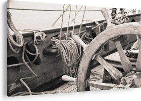 Obraz - Kormidlo plachetnice (90x60 cm)