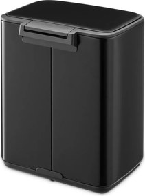 Matne čierny pedálový oceľový odpadkový kôš 7 l Bo – Brabantia