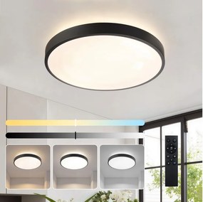 BRILAGI - stmievateľné LED svietidlo GLASS POOL DOUBLE LED/48W/230V 40 cm čierne + DO
