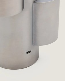 Kovová LED stmievateľná stolová lampa v striebornej farbe (výška 26,5 cm) Adrina – Kave Home