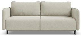 Béžová rozkladacia/s úložným priestorom pohovka 226 cm Luana – Makamii