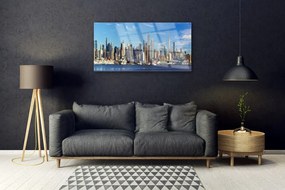 Obraz plexi Mesto mrakodrapy domy 100x50 cm