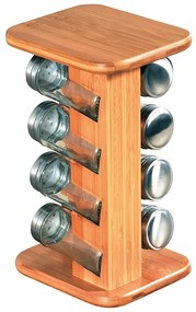 Kesper 58099 Stojan na korenie s 8 koreničkami, 13 x 25,5 x 15 cm