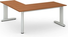 Rohový kancelársky písací stôl PRIMO FLEXIBLE, 180x180 cm, čerešňa