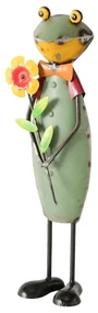 Záhradná kovová figúrka Fredolin, 40x18 cm, viacfarebná