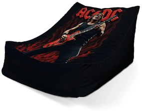 Sablio Sedací vak Lounge ACDC Gitarista - 80 x 95 x 50 cm