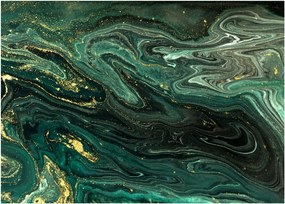 Sklenený obraz - Zelený mramor (70x50 cm)