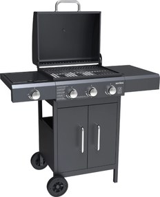 Plynový gril BestBerg BBBQ-27SB / 4 hořáky / 11,6 kW / černá