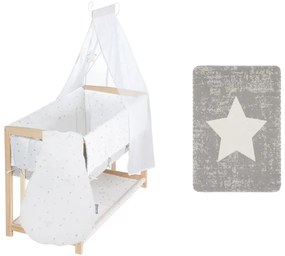 roba Detská postieľka so spacím vakom 4 v 1 + Detská deka, 70 x 100 cm  (800010723)