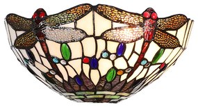 Nástenná lampa PESTRÁ VÁŽKA Tiffany Prezent 1711 vzor 22