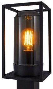 Nordlux Čierny záhradný stĺpik Griffin pre žiarovku E27 80cm 2218158047