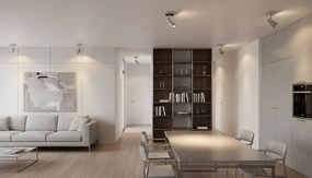 Toolight - Stropná/nástenné svietidlo, reflektor 1xGU10 392197, chrómová, OSW-08481