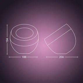Philips - LED RGB Stmievateľná stolná lampa Hue IRIS LED/8,2W/230V čierna