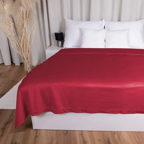 Biante Zamatový prehoz na posteľ Velvet Prémium SVP-007 Malinovo červený 160x220 cm