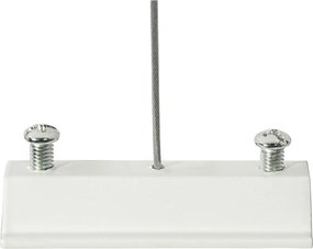 Moderný závesný koľajnicový systém svietidiel so 6 reflektormi biely 1-fázový GU10 50 mm - Iconic Ruby Honey