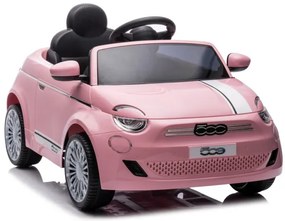 Elektrické autíčko Fiat 500e ružové
