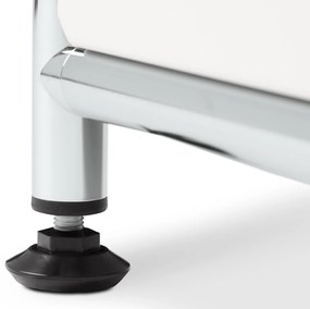 Nízka kovová odkladacia skrinka »CN3« s výklopnými priehradkami, biela