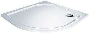 Mereo Mereo, Sprchovací set: LIMA, štvrťkruh, 100 cm, chróm ALU, sklo Číre, vanička z liatého mramoru, MER-CK608B63KM