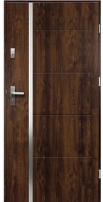 Dvere vchodové IRIS PS5 90P ořech