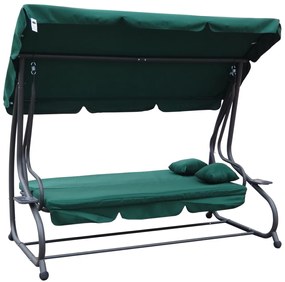 Záhradná hojdačka RAMIZ 8011 - zelená