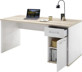 Písací stôl Romance, smrekovec/dub