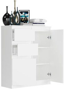 Bezúchytková moderná komoda S-2 - rôzne farebné prevedenia artisan