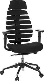XXXLutz OTOČNÁ STOLIČKA, plochá tkanina, čierna MID.YOU - Online Only kancelárie - 001918015601