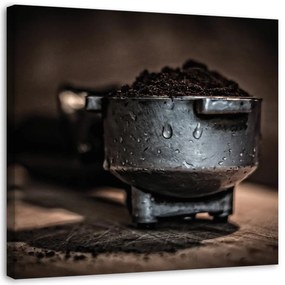 Obraz na plátně Mletá káva hnědá - 50x50 cm