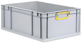 Sada 4 kusov - Eurobox Next Gen 2.0 - Stohovateľná nádoba s uzavretými rukoväťami - Žltá - 600 x 400 x 220 mm