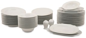 Porcelánová sada 53 ks talířů Porcelain bílá